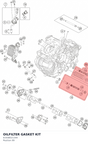 Diagram preview: OILFILTER GASKET KIT (61938021344)