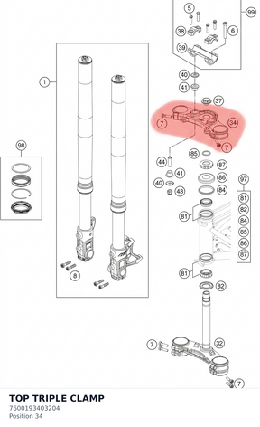 Diagram preview: TOP TRIPLE CLAMP (7600193403204)