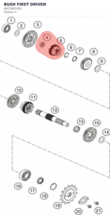 Diagram preview: BUSH FIRST DRIVEN (96233001001)