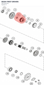 Diagram preview: BUSH FIRST DRIVEN (96233001001)