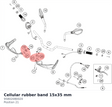 Diagram preview: Cellular rubber band 15x35 mm (95802080020)