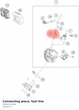 Diagram preview: Connecting piece, fuel line (95841037000)