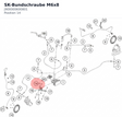 Diagram preview: SK-Bundschraube M6x8 (J900000600801)
