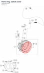 Diagram preview: Form ring, clutch cover (C90030025100)