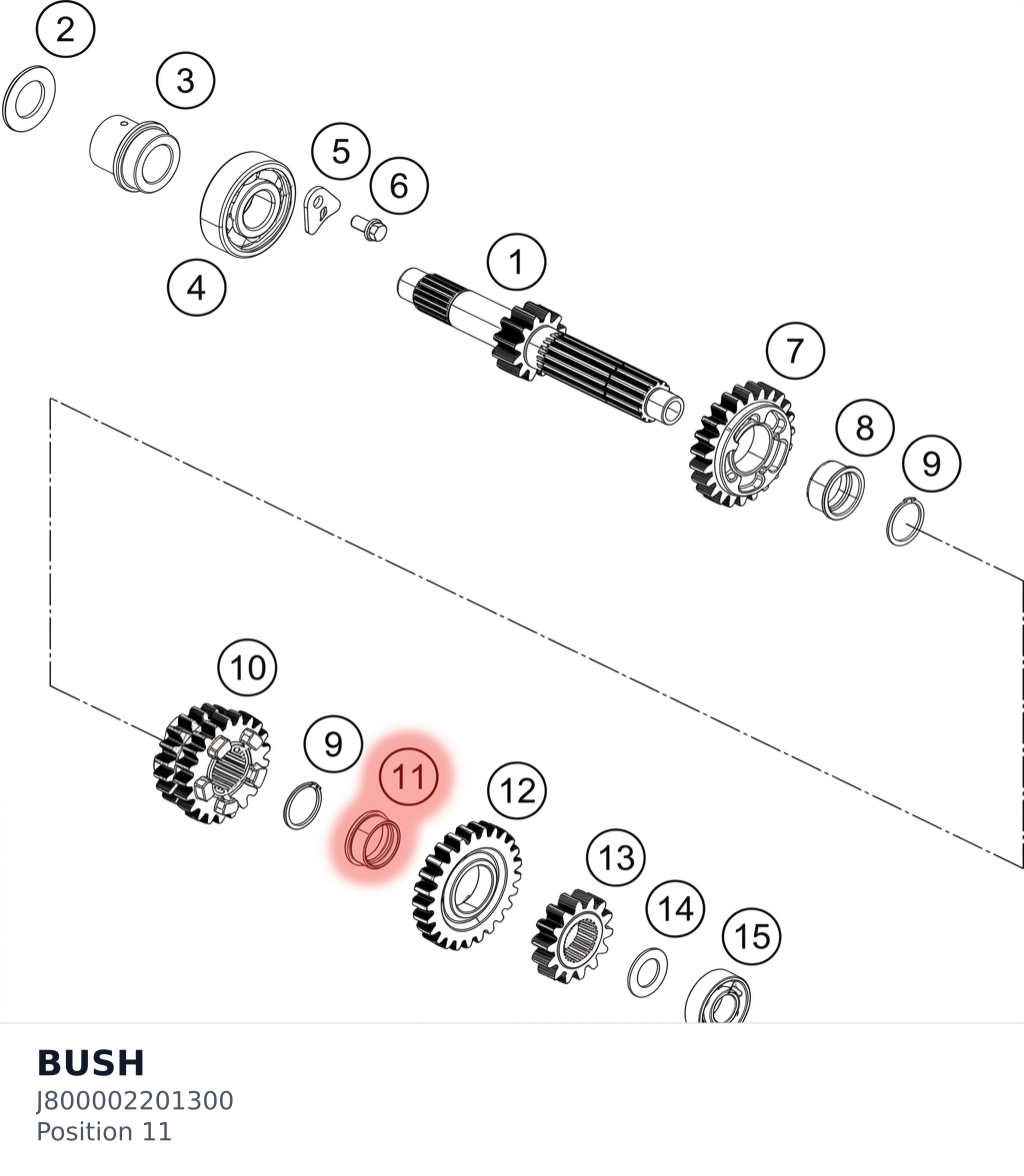 Diagram preview: BUSH (J800002201300)
