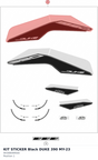 Diagram preview: KIT STICKER Black  DUKE 390 MY-23 (94308099500)