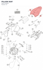 Diagram preview: PILLION SEAT (90507049000)