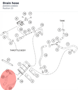Diagram preview: Drain hose (J600001108800)