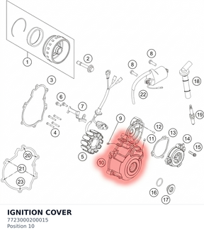Diagram preview: IGNITION COVER (7723000200015)
