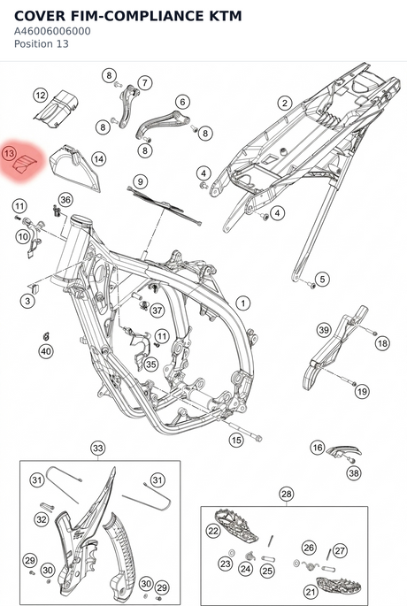 Diagram preview: COVER FIM-COMPLIANCE KTM (A46006006000)