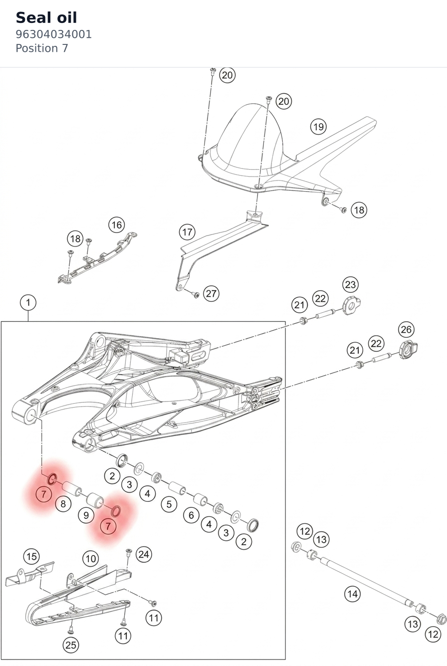 Diagram preview: Seal oil (96304034001)