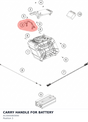 Diagram preview: CARRY HANDLE FOR BATTERY (A13045083000)