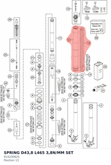 Diagram preview: SPRING D43,8 L465 3,8N/MM SET (91410082S)
