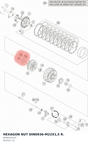 Diagram preview: HEXAGON NUT DIN0936-M22X1,5 R. (0936220155)