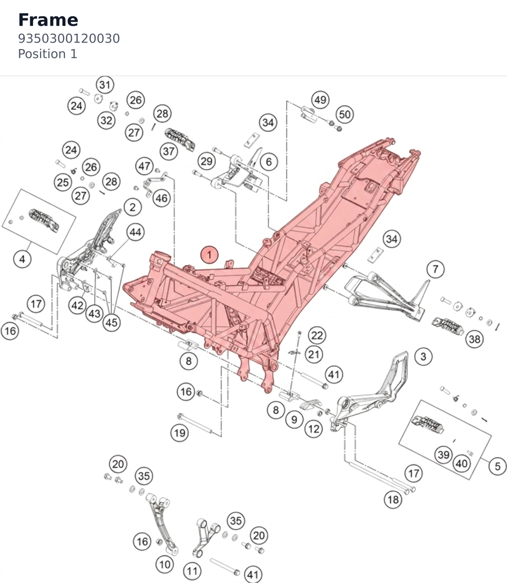 Diagram preview: Frame (9350300120030)