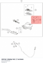 Diagram preview: mirror clamp incl. 2 screws (6351300500030)