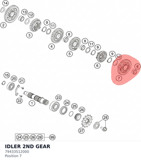 Diagram preview: IDLER 2ND GEAR (79433512000)