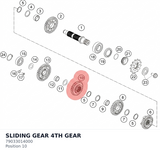 Diagram preview: SLIDING GEAR 4TH GEAR (79033014000)