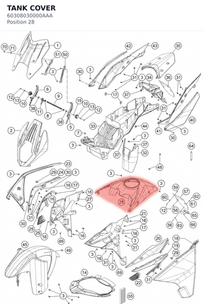 Diagram preview: TANK COVER (60308030000AAA)