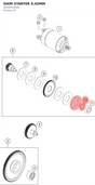 Diagram preview: SHIM STARTER 0,45MM (90240023008)
