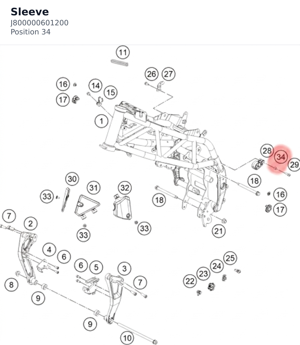 Diagram preview: Sleeve (J800000601200)