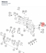 Diagram preview: Sleeve (J800000601200)