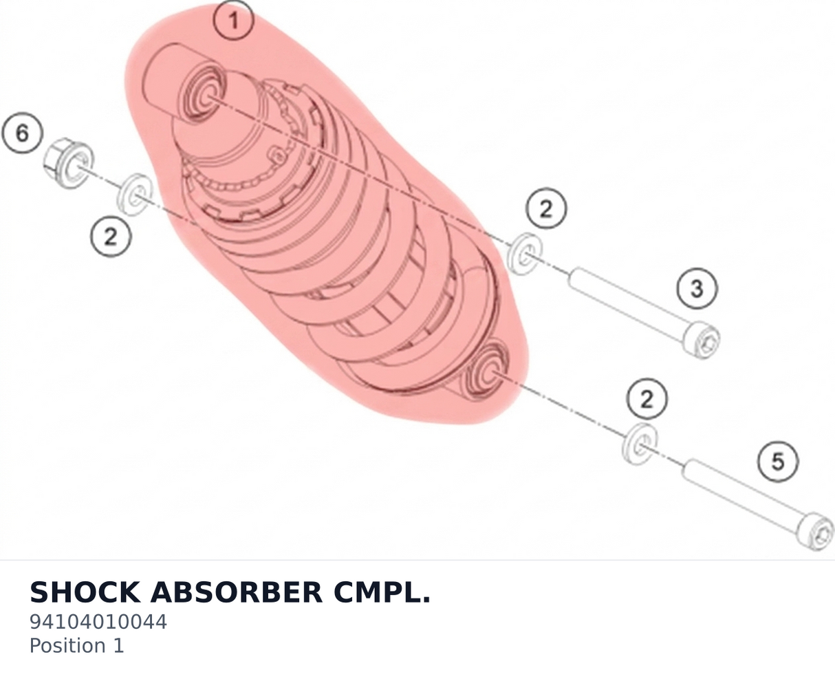 Diagram preview: SHOCK ABSORBER CMPL. (94104010044)