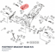 Diagram preview: FOOTREST BRACKET REAR  R/S (90103049000)