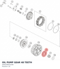 Diagram preview: OIL PUMP GEAR 48 TEETH (A64038001048)