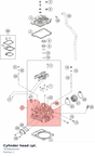 Diagram preview: Cylinder head cpl. (79336020144)