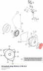 Diagram preview: threaded plug M24x1.5 PA 6.6 (6003009400030)