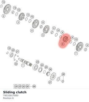 Diagram preview: Sliding clutch (79533017000)