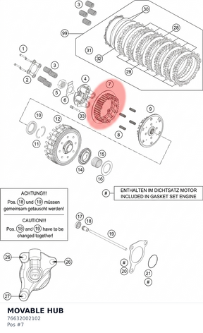 Diagram preview: MOVABLE HUB (76632002102)