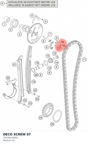 Diagram preview: DECO SCREW                  07 (75036019000)