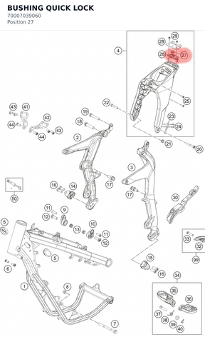 Diagram preview: BUSHING QUICK LOCK (70007039060)