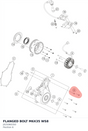 Diagram preview: FLANGED BOLT M6X35 WS8 (J025060350)