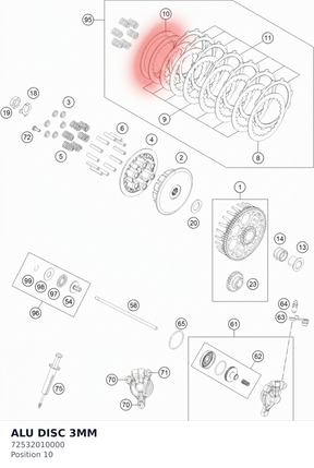 Diagram preview: ALU DISC 3MM (72532010000)