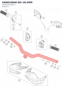 Diagram preview: HANDLEBAR DK=28.5MM (A62602001000C1)