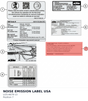 Diagram preview: NOISE EMISSION LABEL USA (LI25-A679-13)