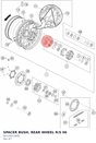 Diagram preview: SPACER BUSH. REAR WHEEL R/S 06 (60110013000)