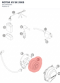 Diagram preview: ROTOR 65 SX 2003 (46139005000)