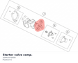 Diagram preview: Starter valve comp. (55641070000)