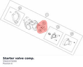 Diagram preview: Starter valve comp. (55641070000)