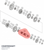 Diagram preview: COUNTERSHAFT (A64033010000)