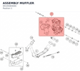 Diagram preview: ASSEMBLY MUFFLER (94105083000)