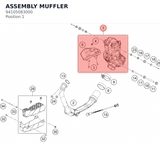 Diagram preview: ASSEMBLY MUFFLER (94105083000)