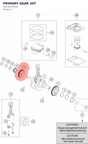 Diagram preview: PRIMARY GEAR 30T (90232023030)