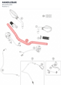 Diagram preview: HANDLEBAR (90102001000)