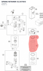 Diagram preview: SPRING RETAINER 52,5X78X3 (14460661)