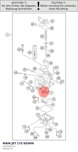 Diagram preview: MAIN JET 175 KEIHIN (54531623175)